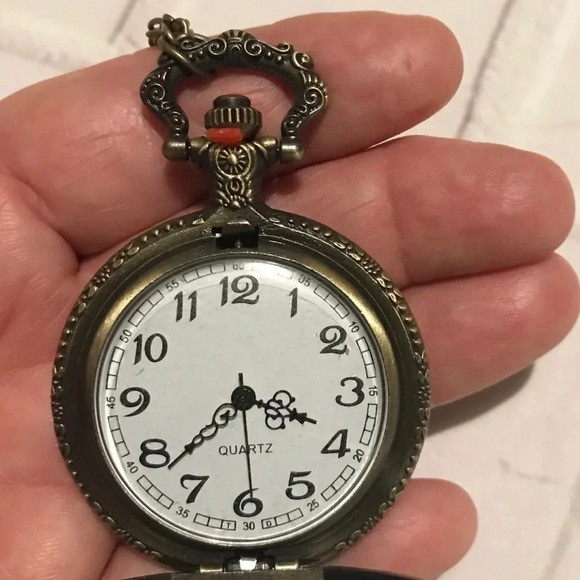 𝅺locomotive‎ Train Pocket Watch. New - Picture 4 of 7